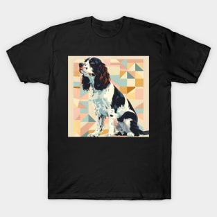 Retro English Toy Spaniel: Pastel Pup Revival T-Shirt